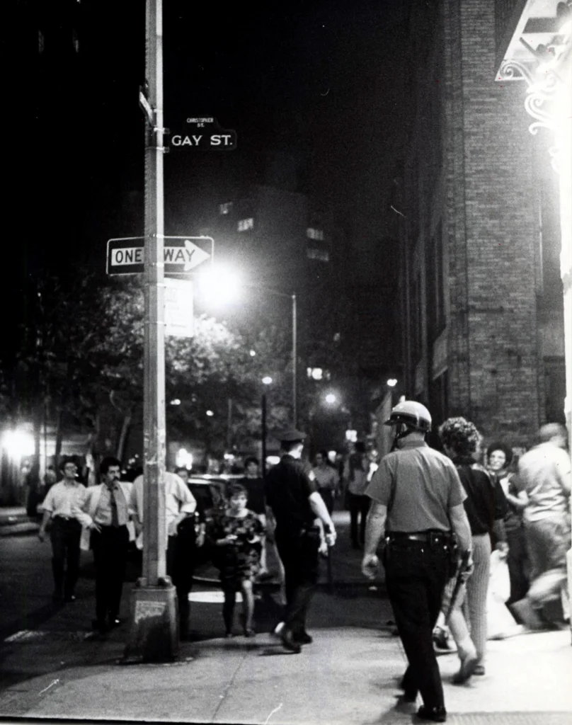 Police patrolling on Gay Street, July 2, 1969