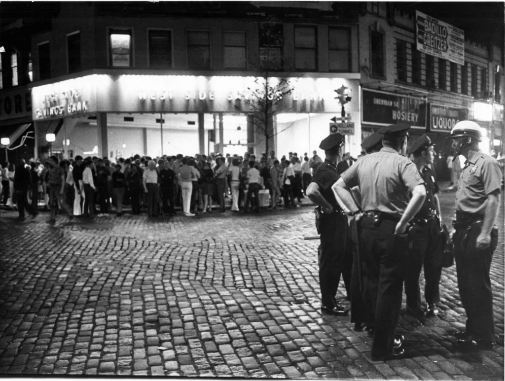 Protestors and Police in Sheridan Square, July 2, 1969