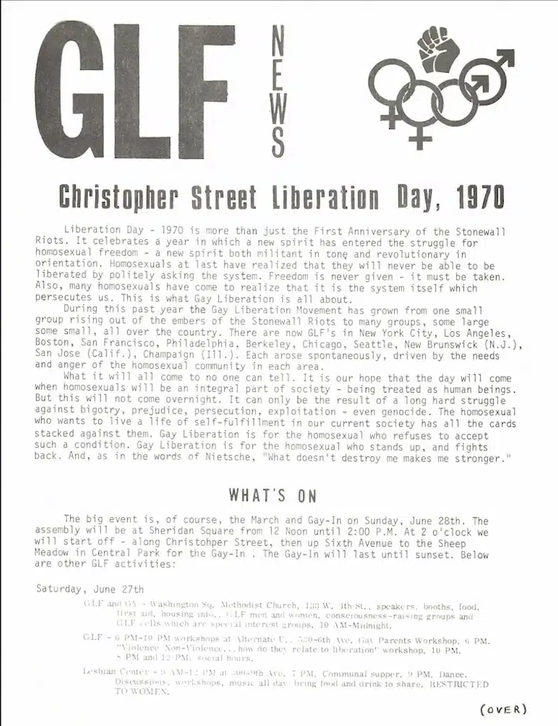 GLF Newsletter, 1970