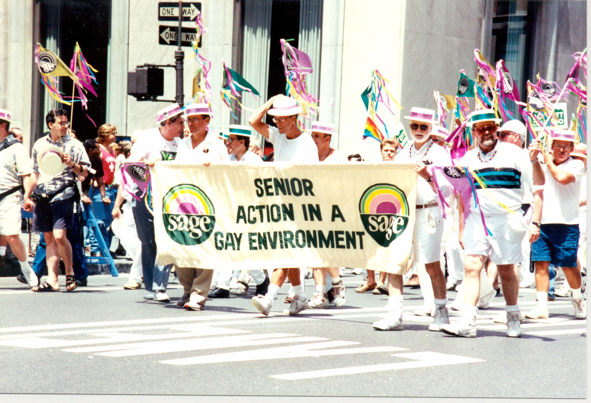 SAGE marching in Pride, 1993