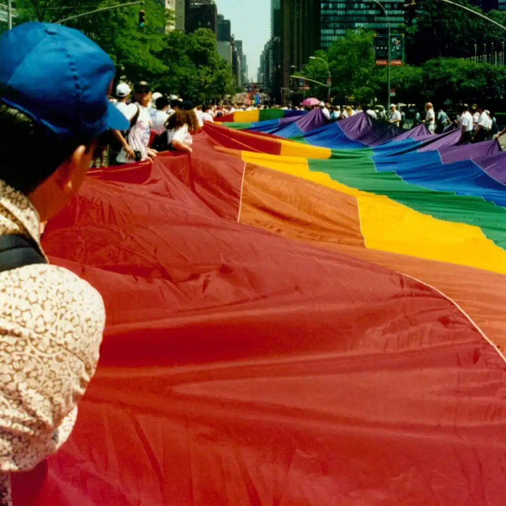 SAGE marching in the 1993 Pride March